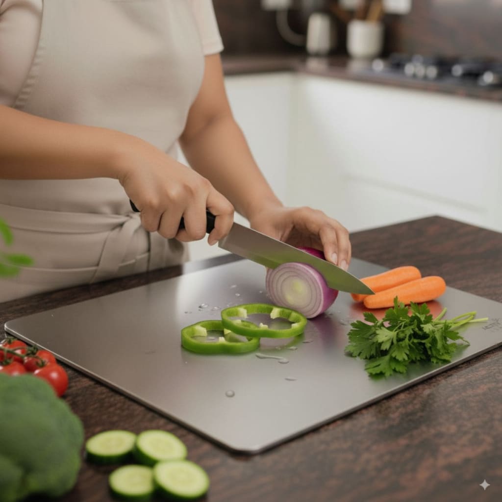 Using the GADZETREE board for vegetables and meat
