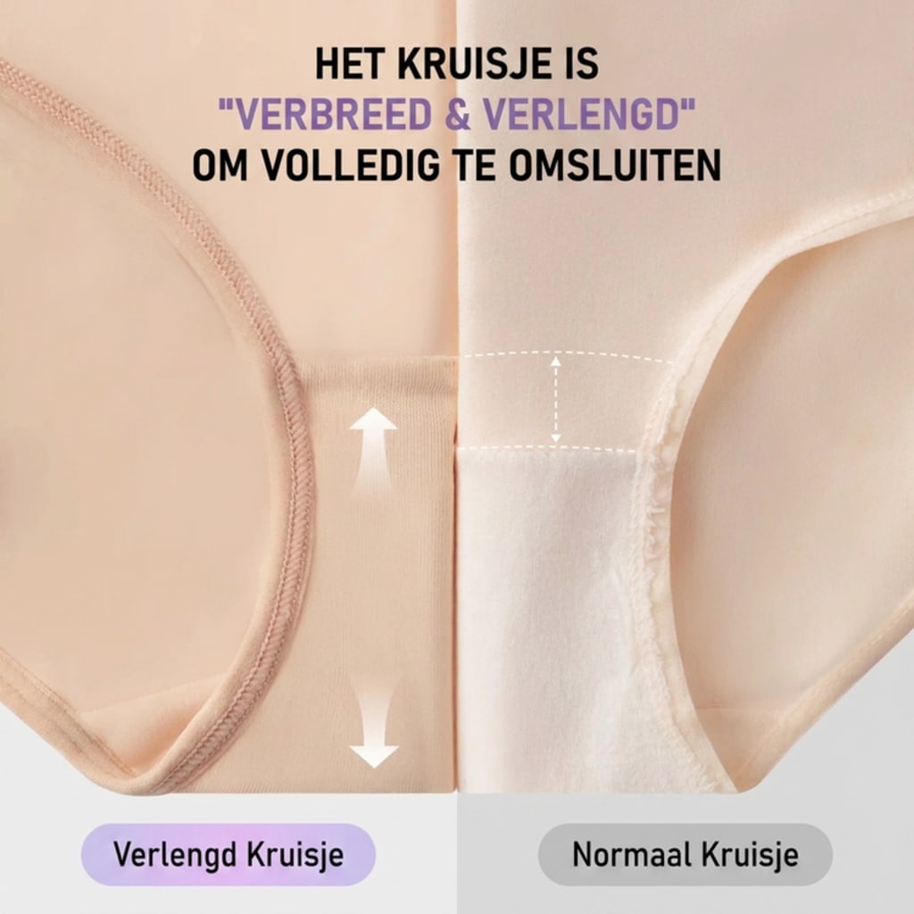 Het kruisje is verbreed en verlengd om volledig te omsluiten