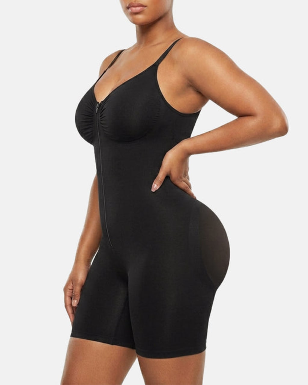 Ultra-Stretch Zip-Up Bodysuit — Sculpting Support & All-Day Comfort