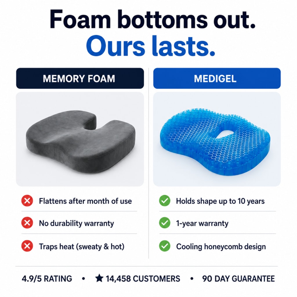 Foam bottoms out. Ours lasts.