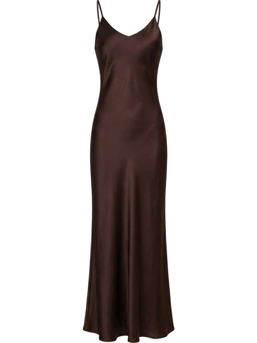Satin Slip Midi Dress