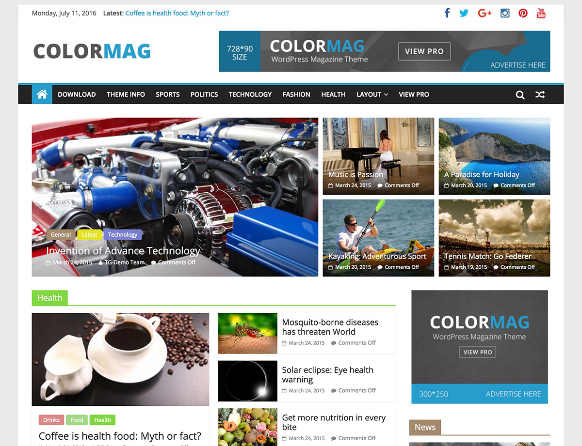 ColorMag Theme