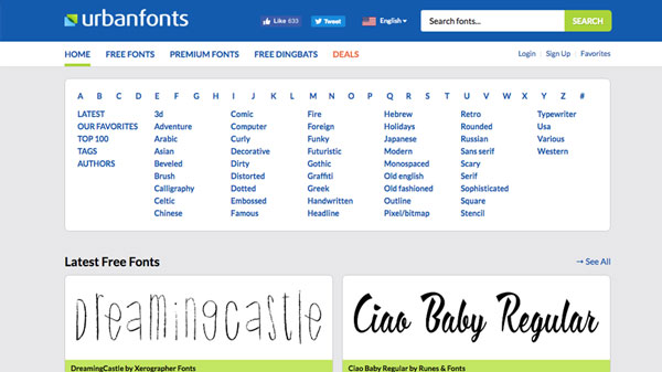 List Website Untuk Download Font Gratis