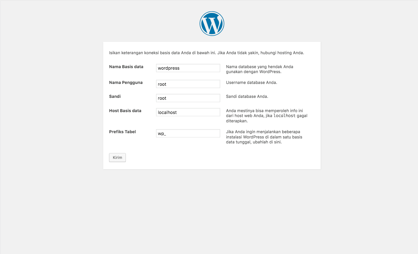 Install Wordpress di localhost