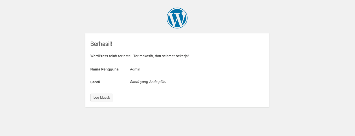 Install Wordpress di localhost