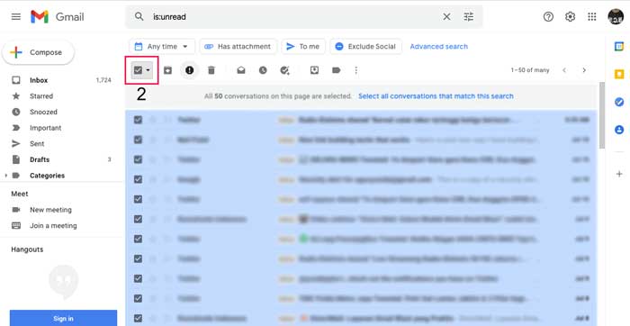 Cara membaca semua email di Gmail dengan mudah