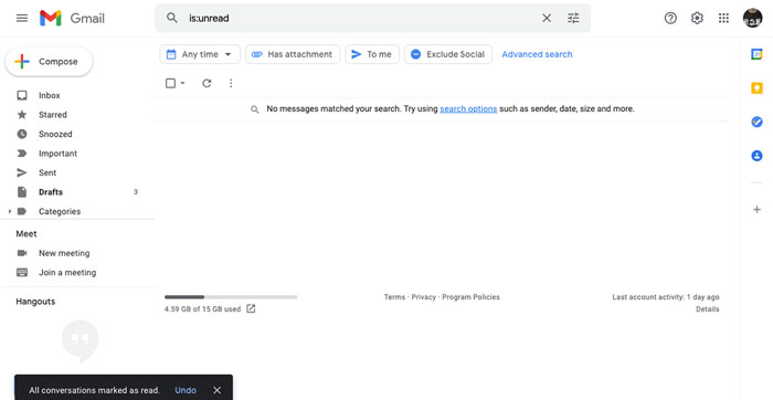 Cara membaca semua email di Gmail dengan mudah