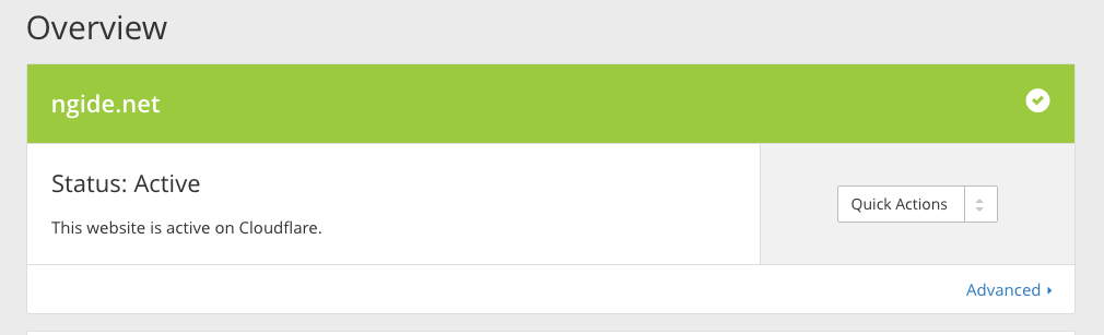 Site actions. Cloudflare защита. Quick activity. Activity status up.
