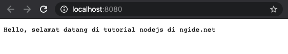 Aplikasi NodeJs