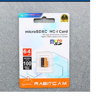 Thẻ nhớ RABITCAM Chính hãng 64GB - chuyên cho CAMERA