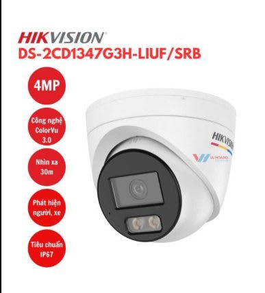 Camera IP 4MP Hikvision DS-2CD1347G3H-LIUF/SRB