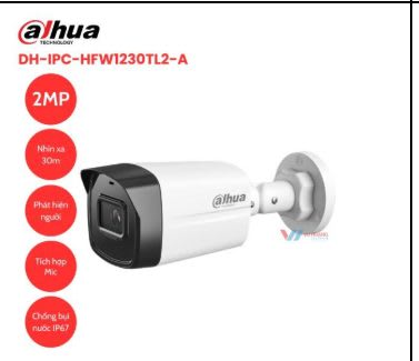 Camera IP 2MP DAHUA DH-IPC-HFW1230TL2-A