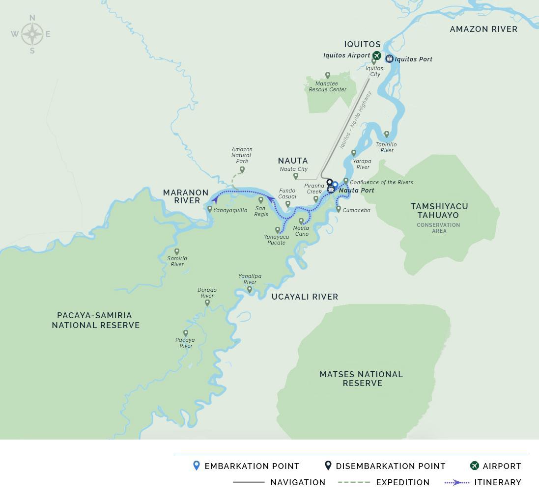 itinerary map