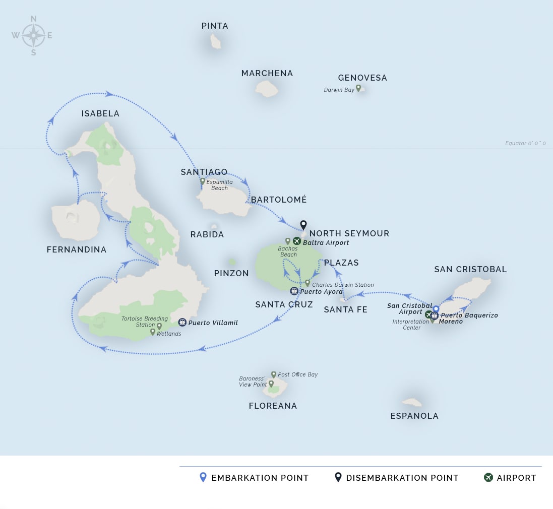 itinerary map