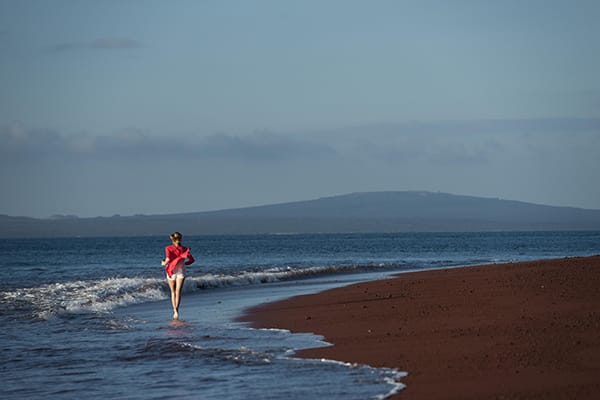 Galapagos Legend’s 5-Day 'B' Itinerary Day Two - Walking along Rabida beach.