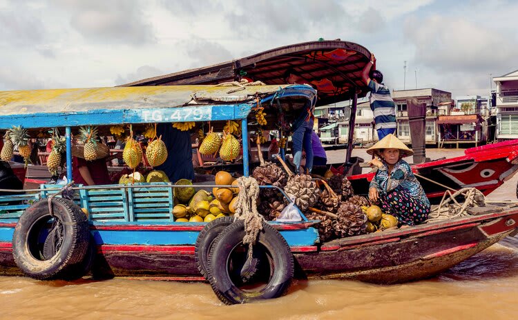 Jayavarman's Pearl of the Orient Upstream Day Two - Floating Market