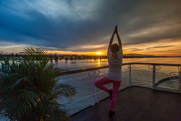 Jayavarman's Pearl of the Orient Upstream Day Four - Sunrise Yoga