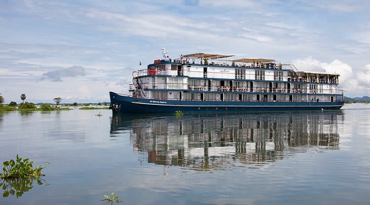 Jayavarman's Pearl of the Orient Downstream Day Two - Boat Side View