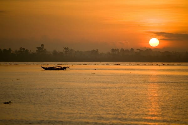 Jayavarman's Serenity Cruise Upstream Day Three - Sunset