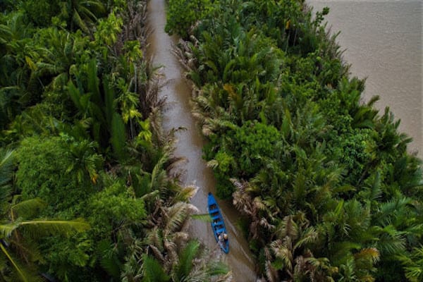 Jayavarman's The Lost Civilization Downstream Day Two - Mekong River Drone View