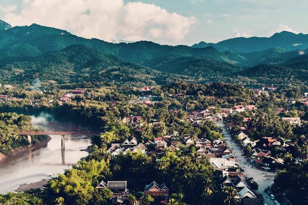 Anouvong's 10-Day Laotian Serendipity Day Six - Drone View Along Upper Mekong