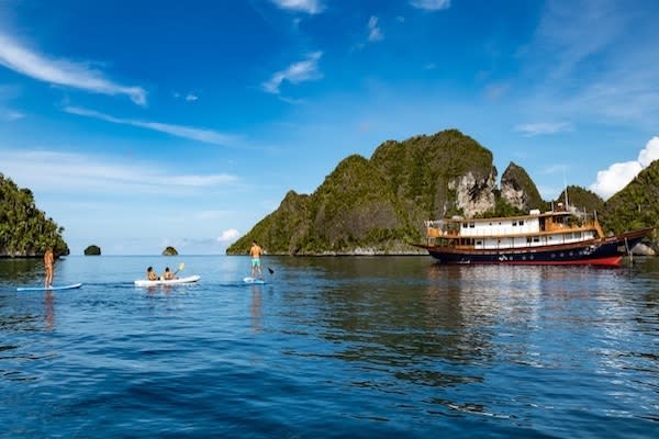 Rascal's 8-Day Raja Ampat - Day Four - Guests enjoying Kayaking in Raja Ampat