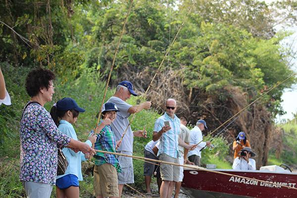 Amazon Dream's 10-Day Manaus Cruise Itinerary Day Two - Fishing.