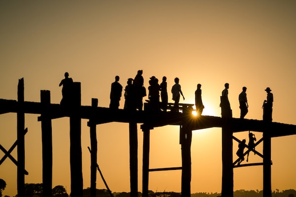 Sanctuary Anand's 5-Day Monywa Sailing - Day Five - The Famous U-Bein Bridge
