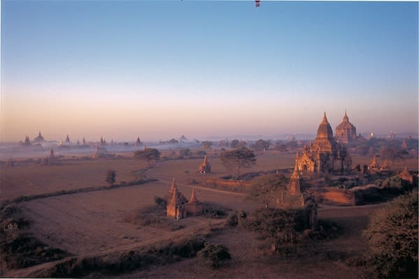 Irrawaddy Explorer's 10-Day Treasure of Golden Myanmar Upriver - Day Three - Bagan Drone View