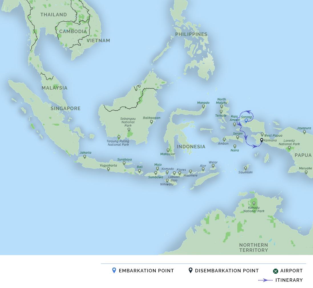 itinerary map