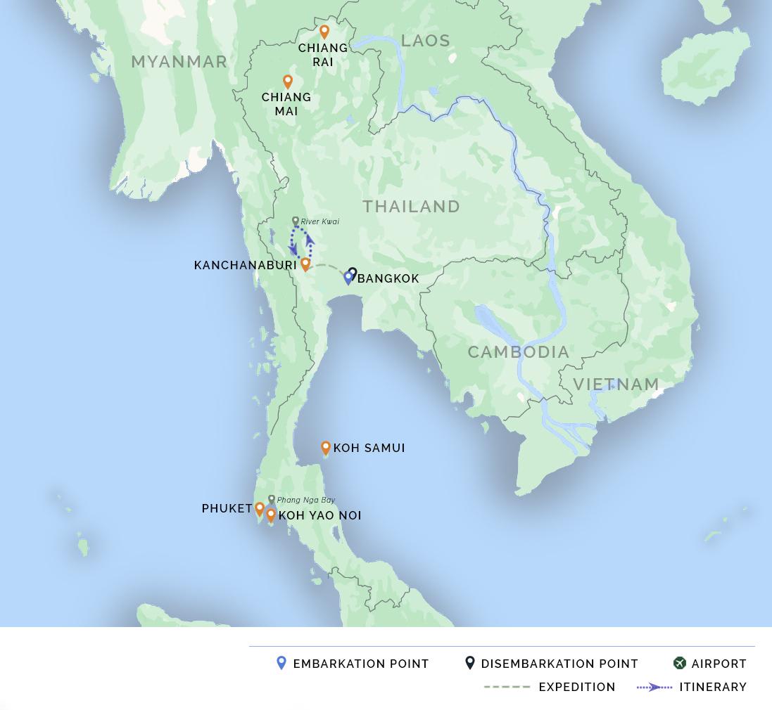 itinerary map