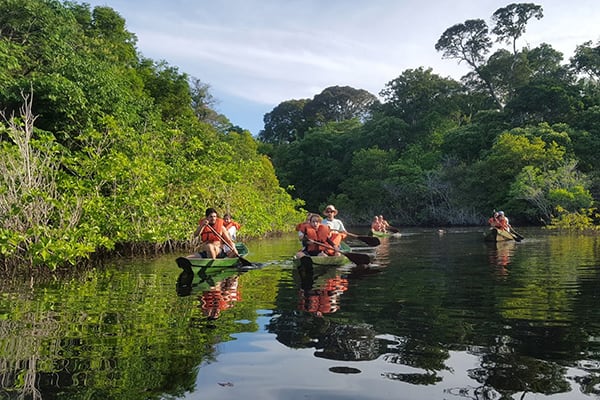 Juma Amazon Lodge's 5-Day Tucano Program Day Four - Canoeing Excursion.