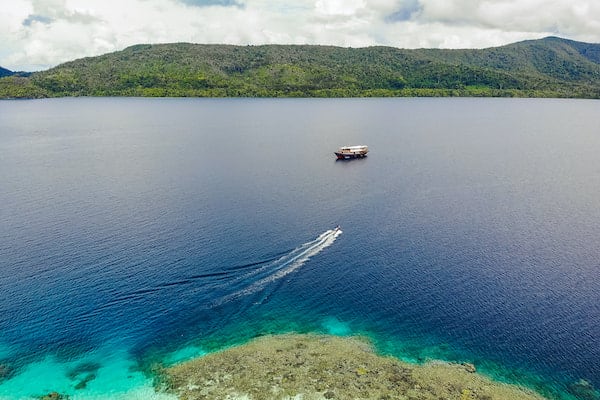 Rascal's 12-Day Spice Islands Crossing Ambon to Raja Ampat - Day 9 - Tender heading back to Rascal