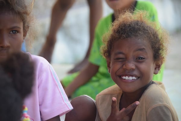 Kudanil Explorer's 8-Day Surf Papua - Day 8 - Local Children at Papua