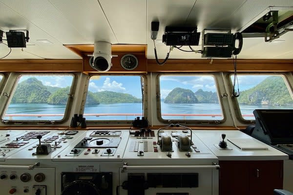 Kudanil Explorer's 14-Day Ternate to Sorong - Day 7 - Wayag View from the Captain Room