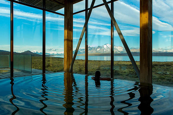 Tierra Patagonia's 7-Day All Inclusive Program Day Two - Spa facilities.