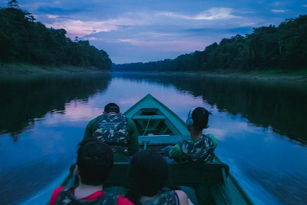 Uakari Lodge's 8-Day Regular Program Day Five - Boat Ride at Night. 