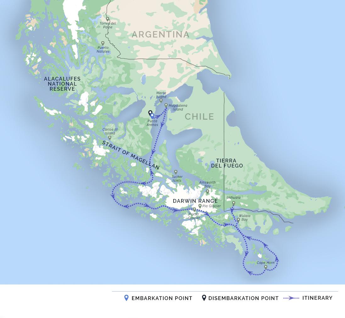 itinerary map