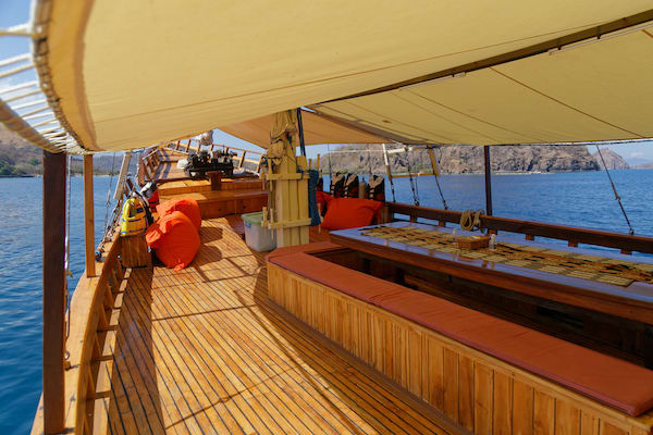 Phinisi Felicia's 3 Day Komodo National Park - Day 1 - Deck View