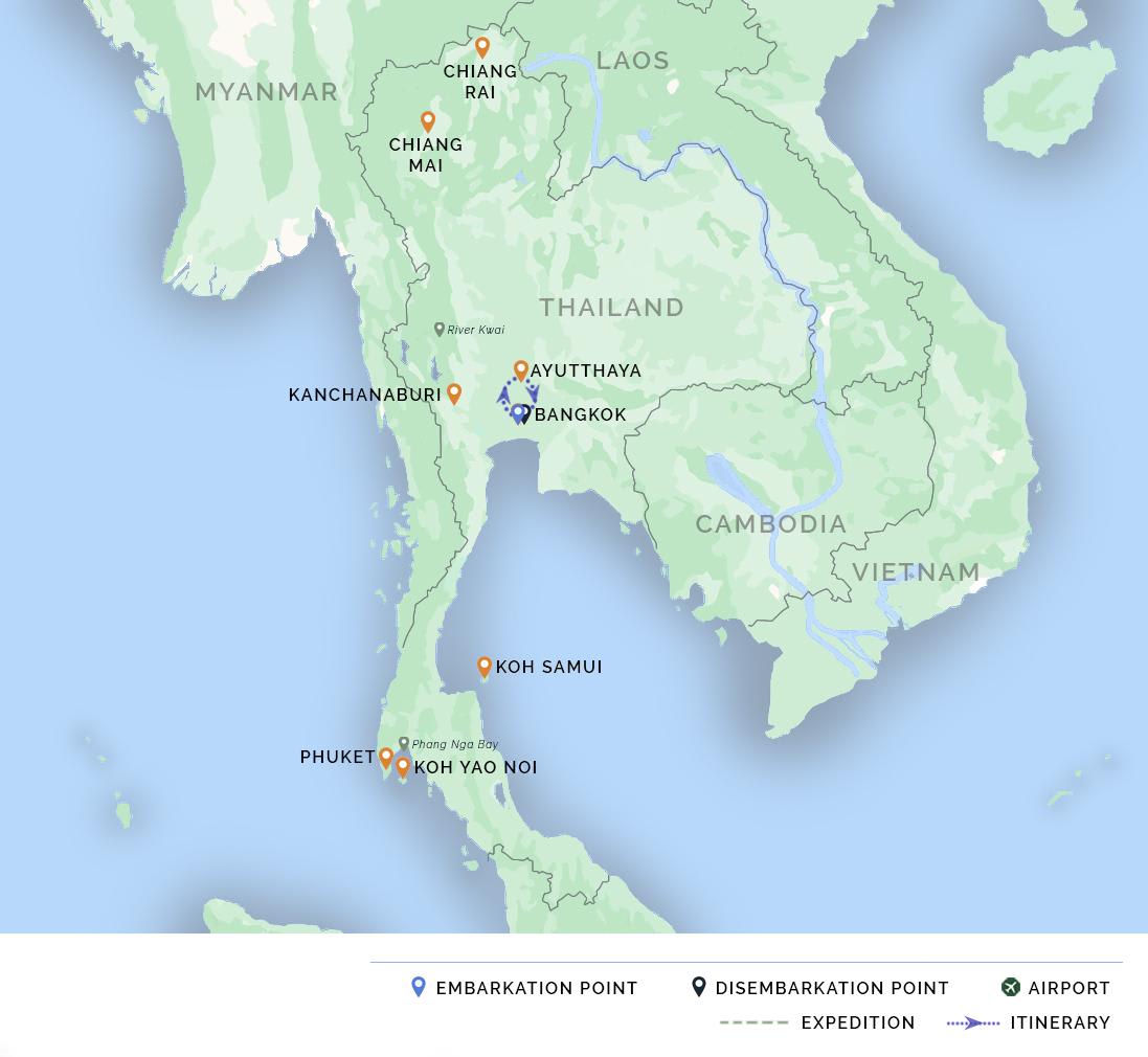itinerary map