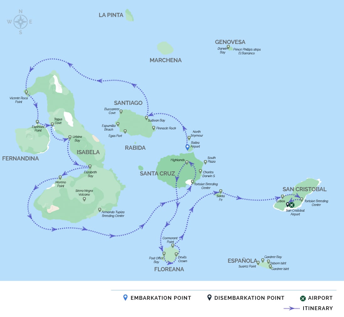 itinerary map