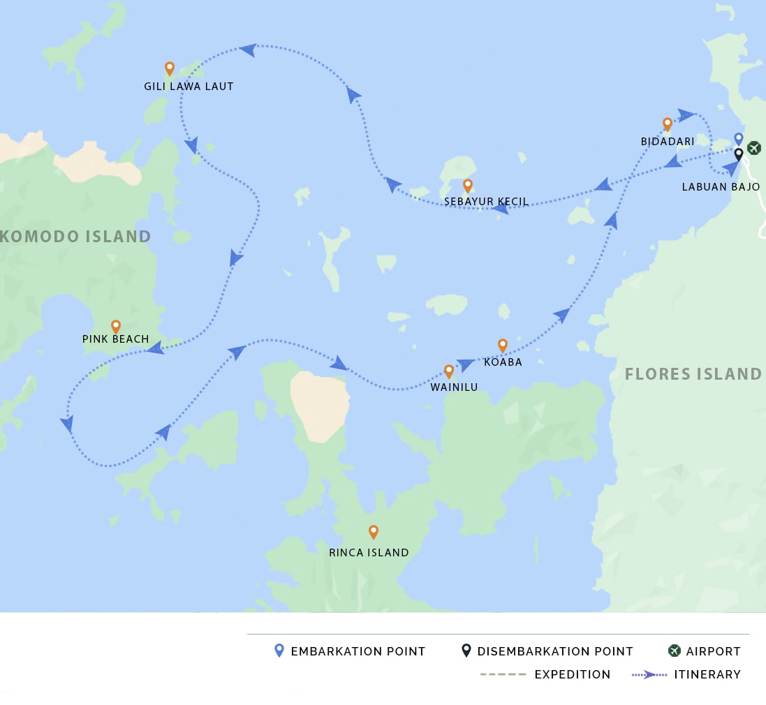 itinerary map