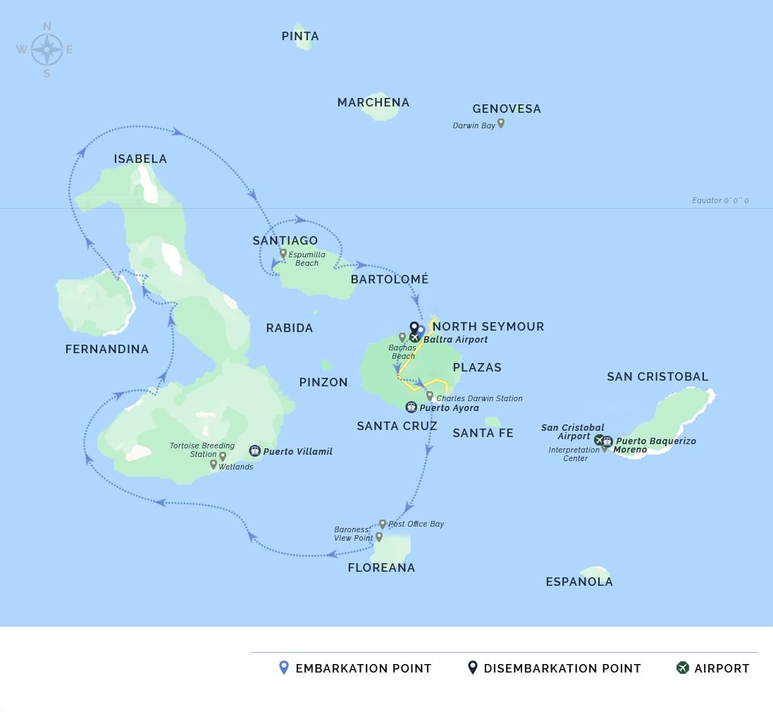 itinerary map