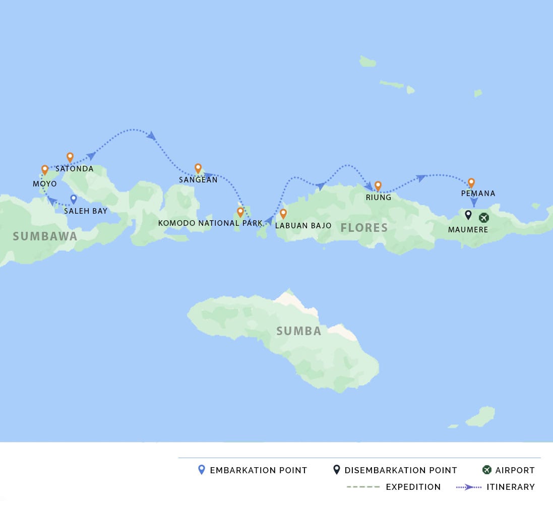 itinerary map