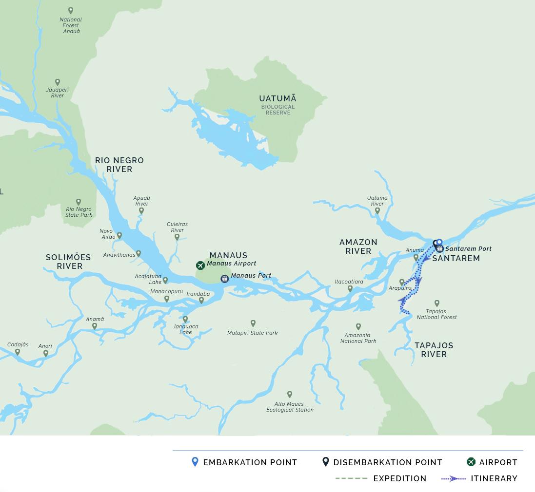 itinerary map