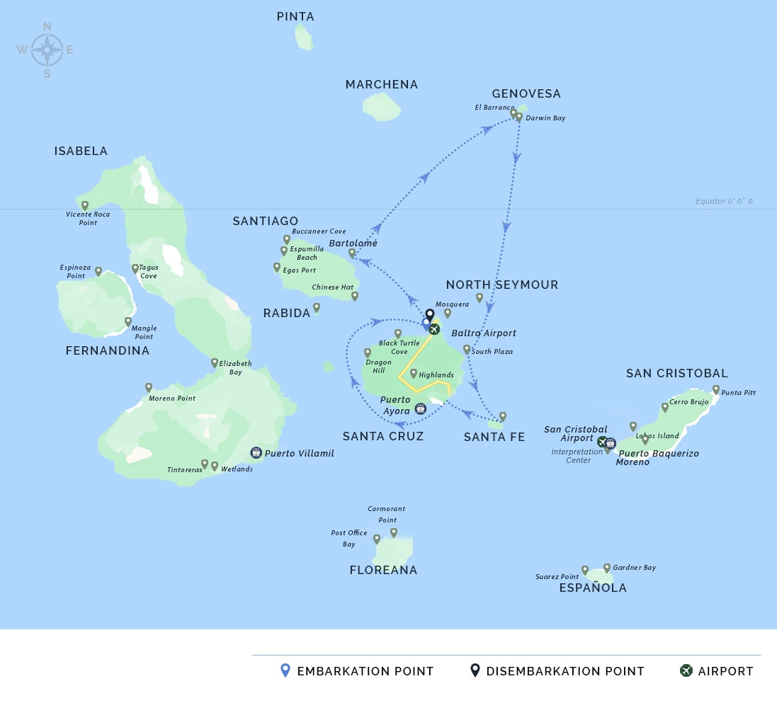 itinerary map