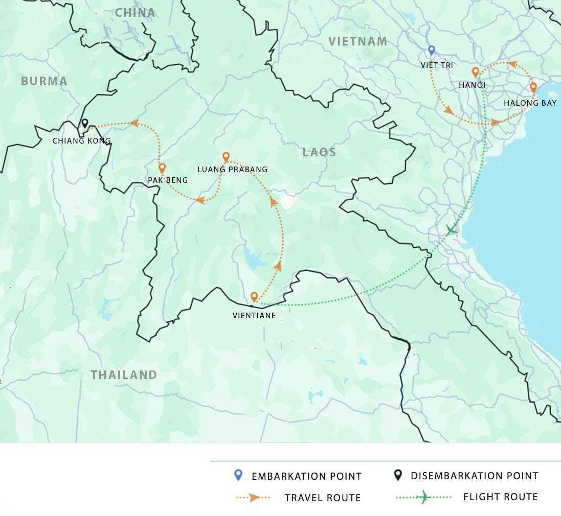 itinerary map