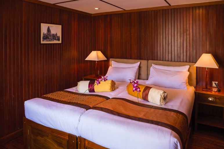 Angkor Pandaw's Main Deck Stateroom
