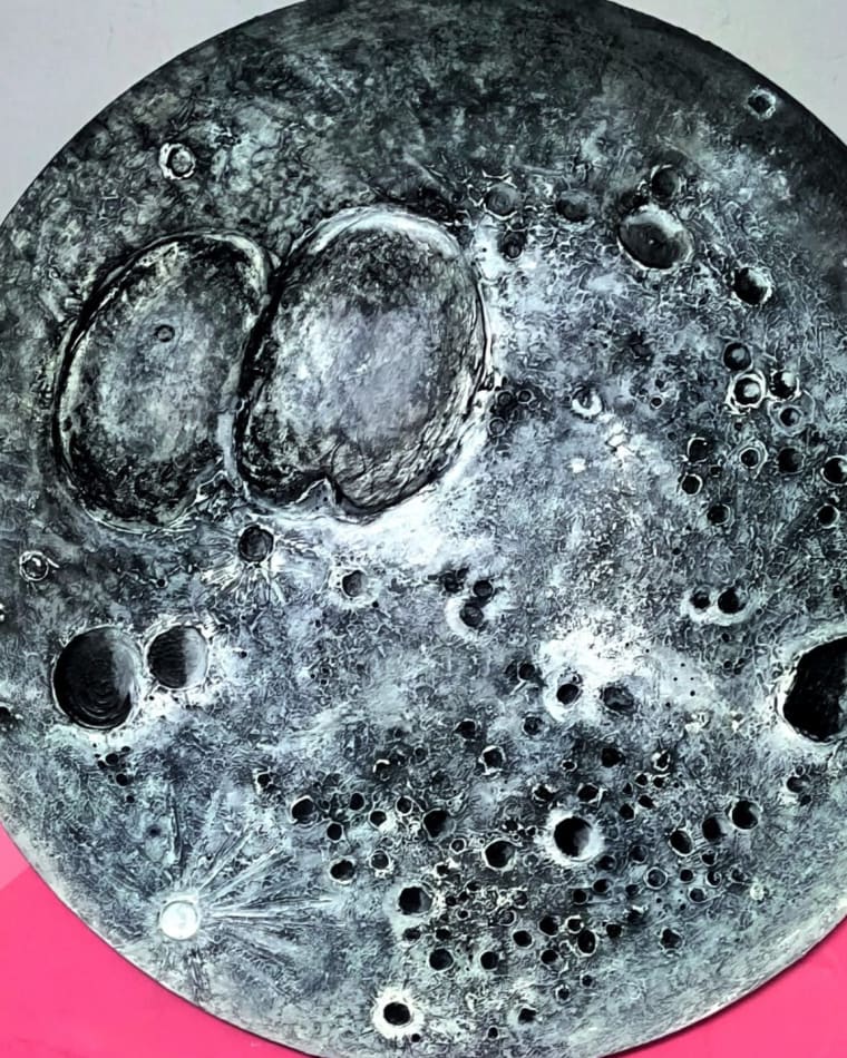 Moon — original painting by Monika Shukla