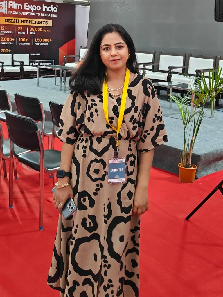 Monika Shukla in her studio